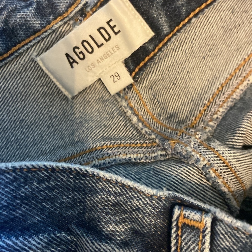 AGOLDE Criss Cross Straigh Range Dark Rinse A9037B-1141 Sz 29 - Picture 7 of 8